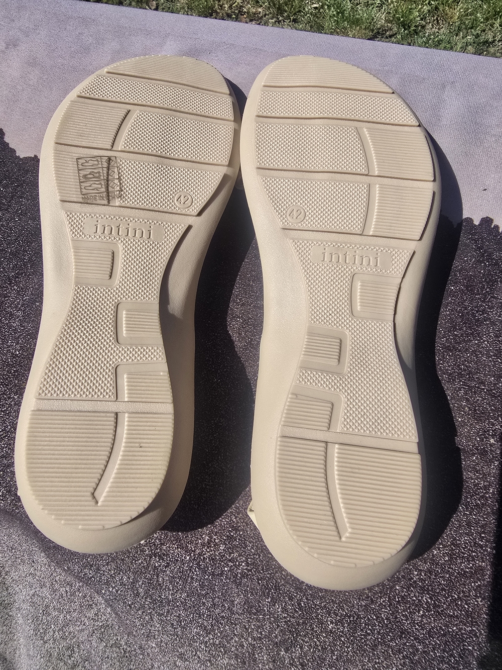 Braided Strap Beige Women's Sandals - Lightweight Summer Comfort Size 42/10 - Picture 3 of 3